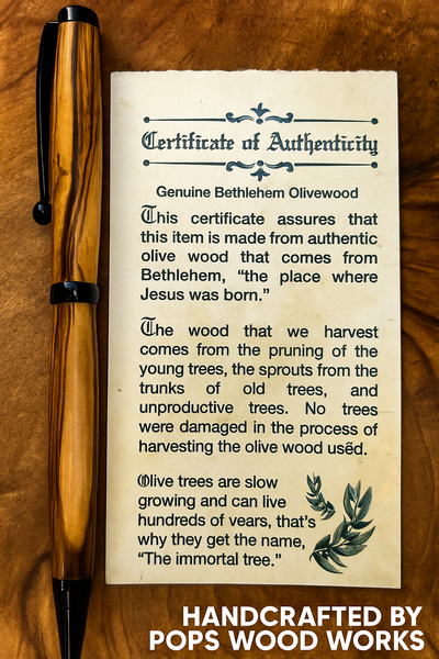 Handcrafted pen