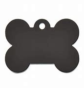Laser engraved pet tag, bone shape.
